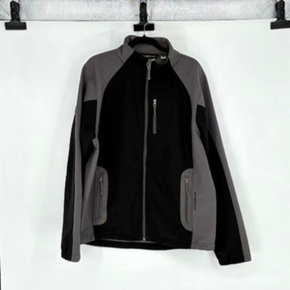 Black Diamond Men's Gray and Black Soft Shell Jacket - Size XL